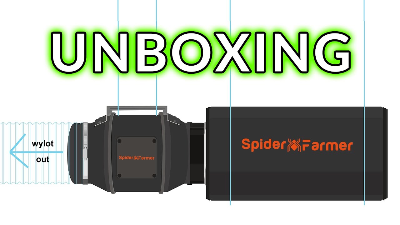 Unboxing i montaż - 4-calowy system wentylacyjny Spider Farmer