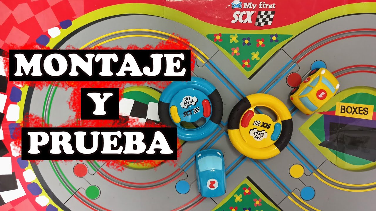 🌟 MY FIRST SCALEXTRIC 🌟 CIRCUITO para los M&Aacute;S PEQUE&Ntilde;OS 🌟 PISTA de INICIACI&Oacute;N SCX a partir de 3 a&ntilde;os