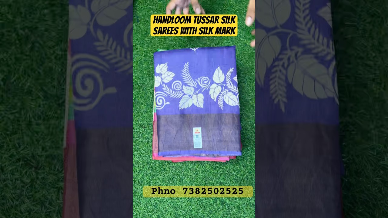 ✨ Pure Handloom Tussar Silk Sarees | Elegance Redefined! ✨