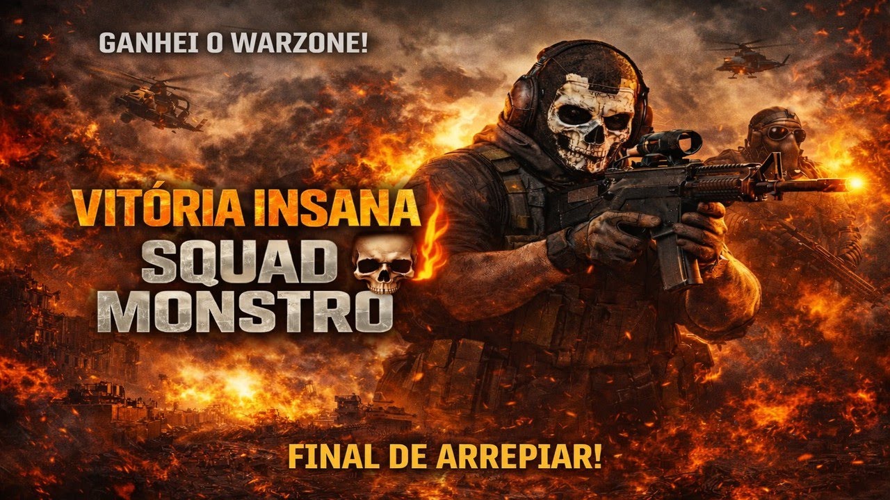 💀 DOMINEI O LOBBY NO WARZONE! SQUAD SEM PIEDADE!
