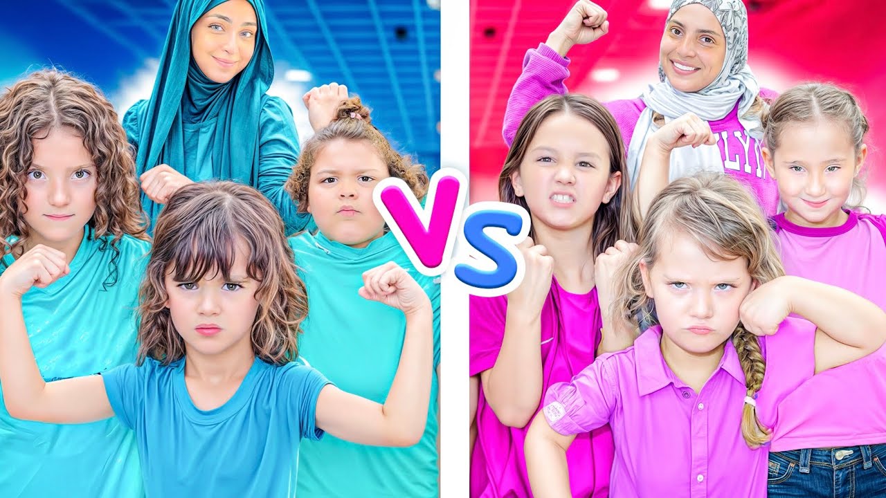 Team pink vs team blue challenge!