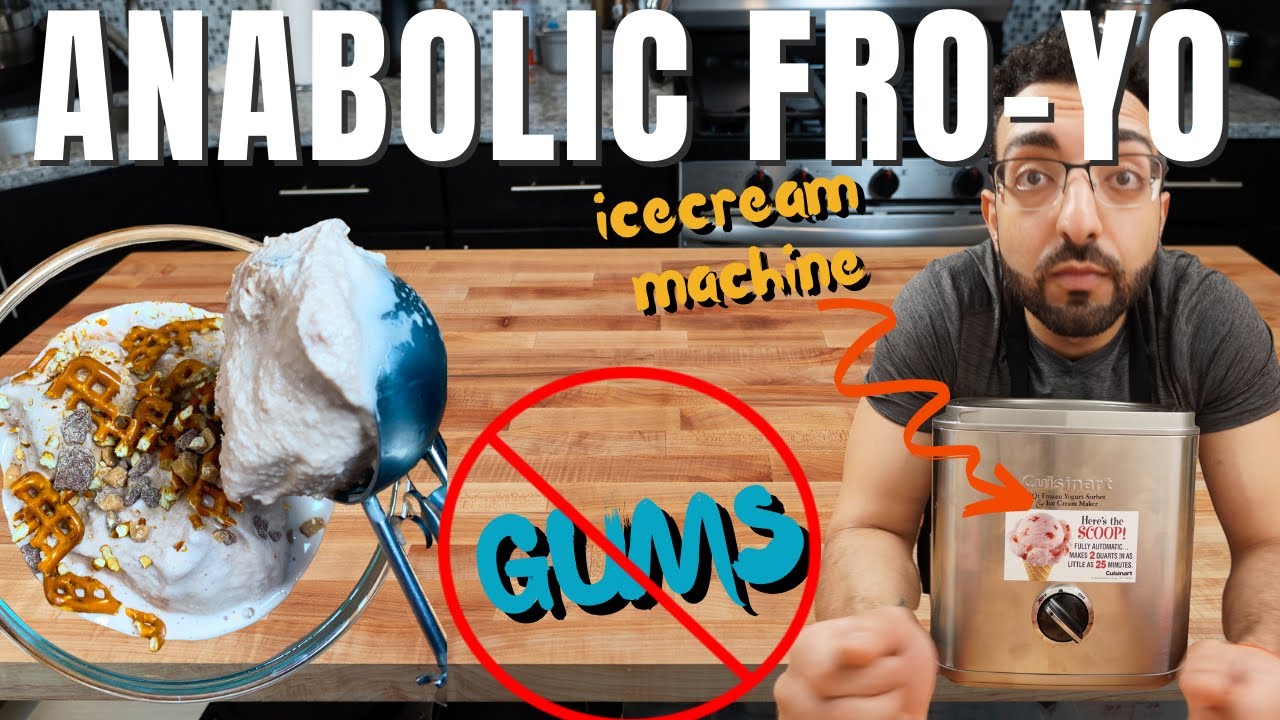 Protein FroYo - NO GUMS with ice cream machine