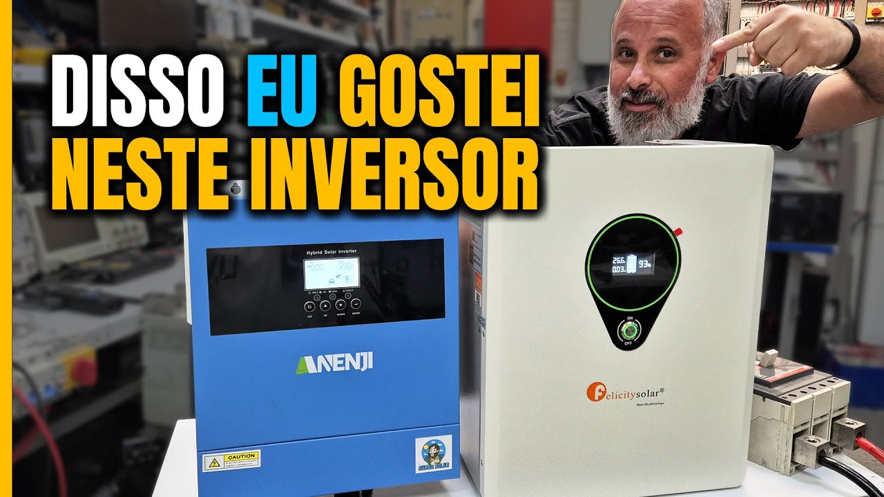Híbrido ANENJI e Bateria Felicity Solar LifePO4 Melhor CUSTO Benefício para OffGrid | Eduardo Aquino
