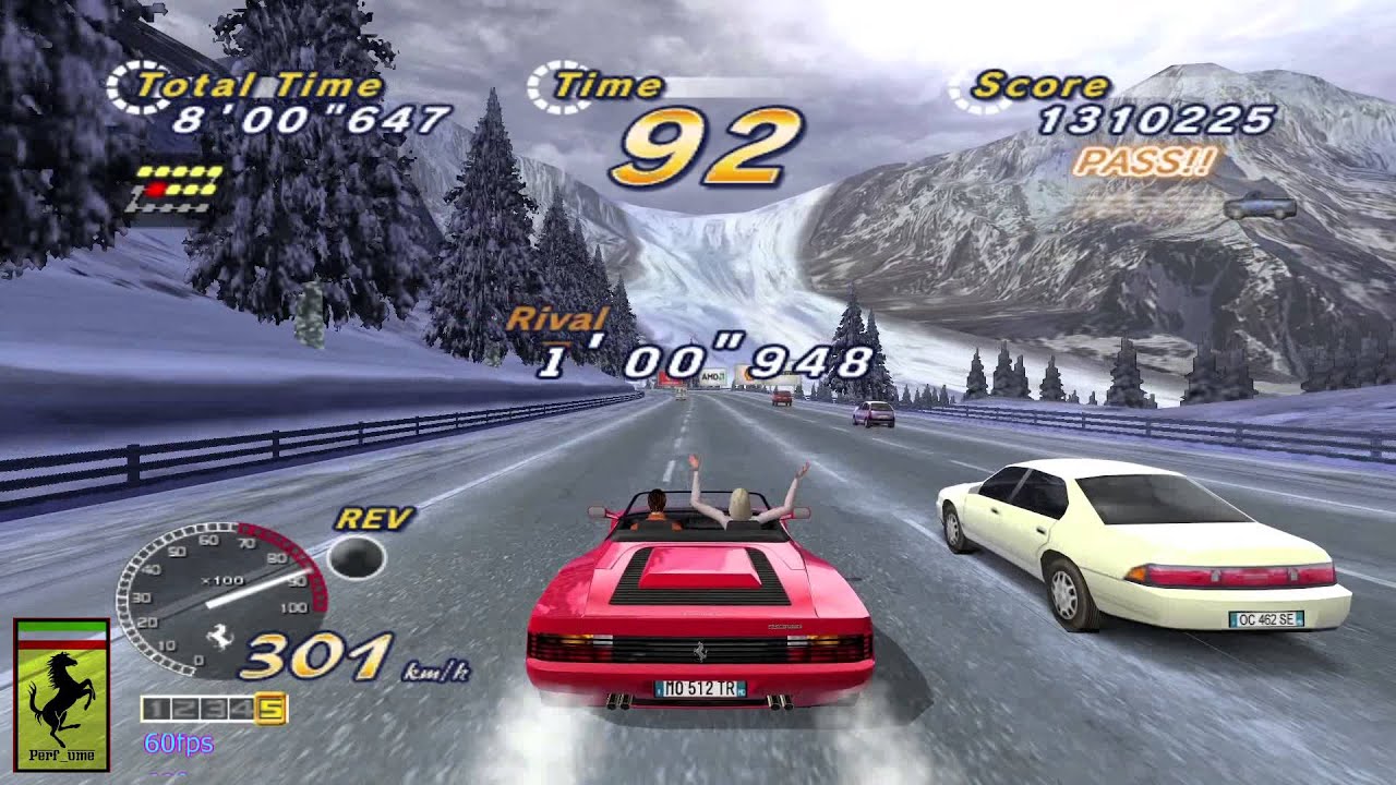 [HD]1080p 60fps OUTRUN2006 COAST2COAST OUTRUN2SP Mode 15 continuous course