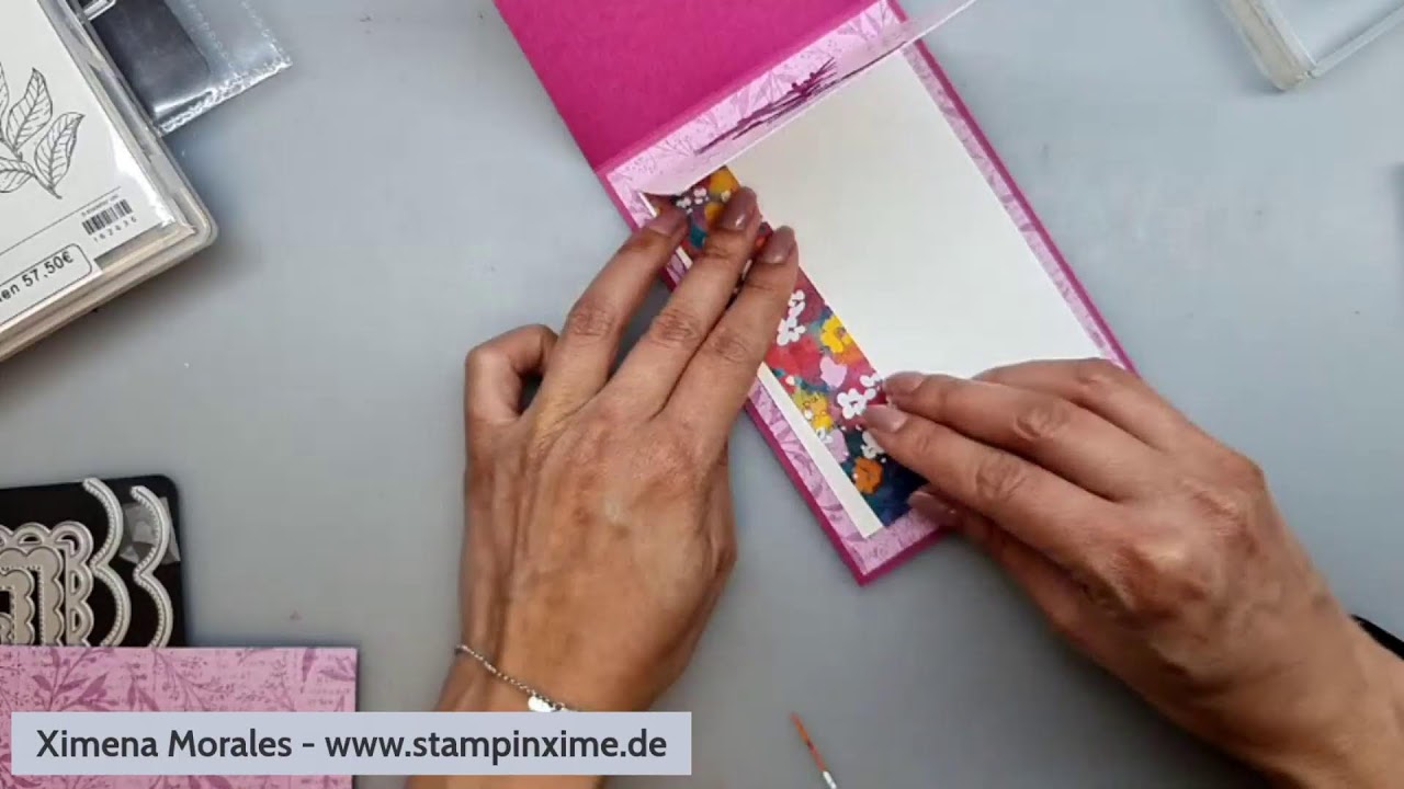 Einfache Funfoldkarte mit Meisterhaften Werken von Stampin'Up