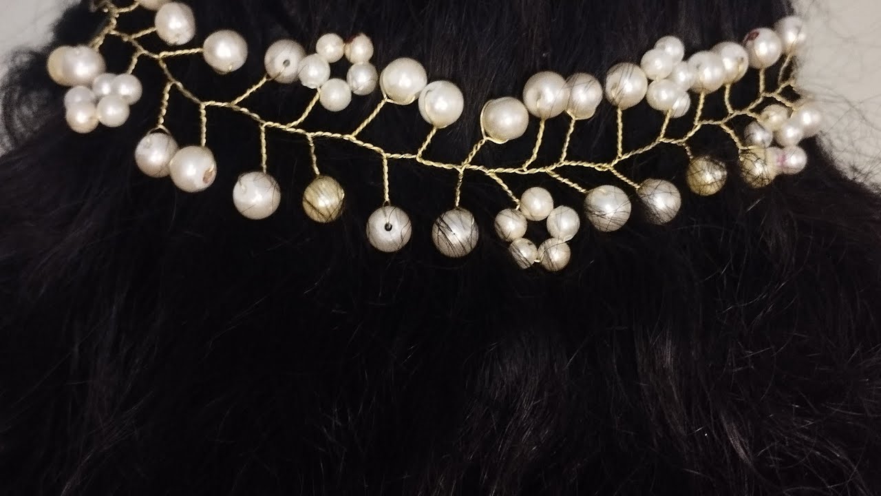 DIY HAIR ACCESSORIES ✨😍 beautiful -elegent