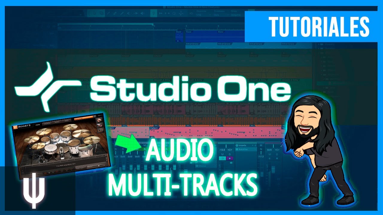 Ezdrummer MIDI A Audio Multipista En Studio One