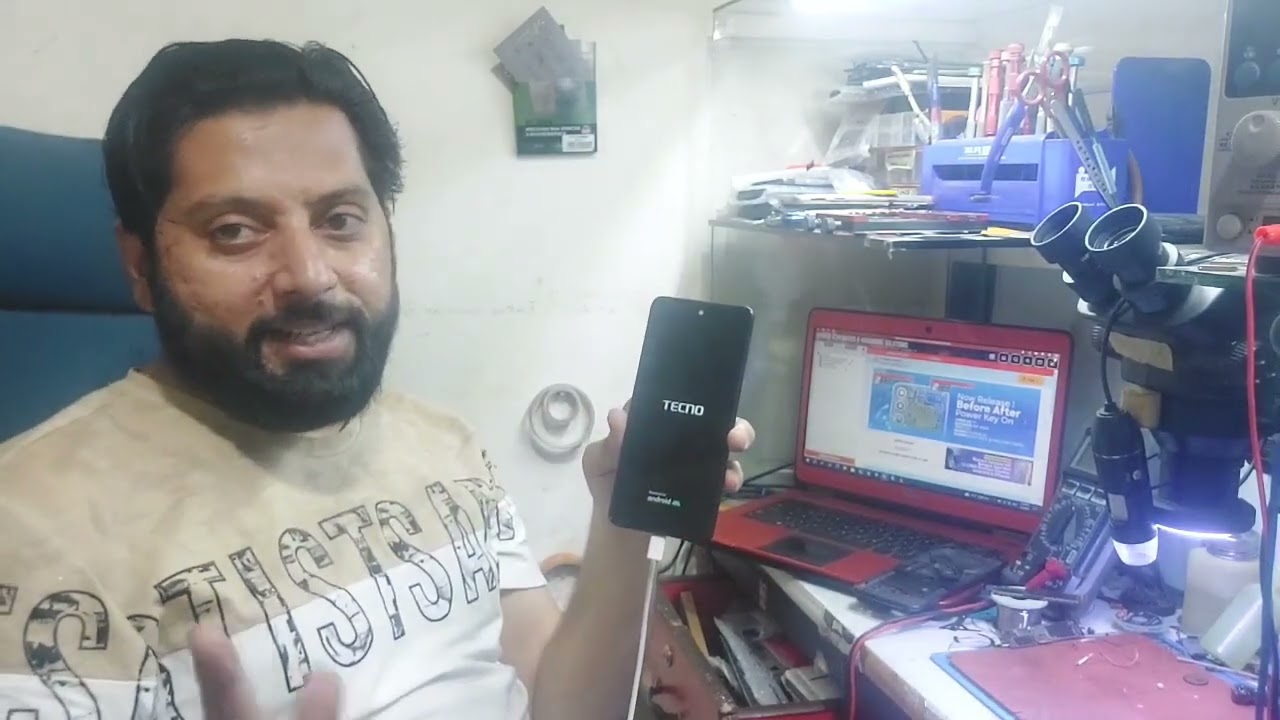 Tecno spark 20C hang on logo ✨️ or Restart  fix