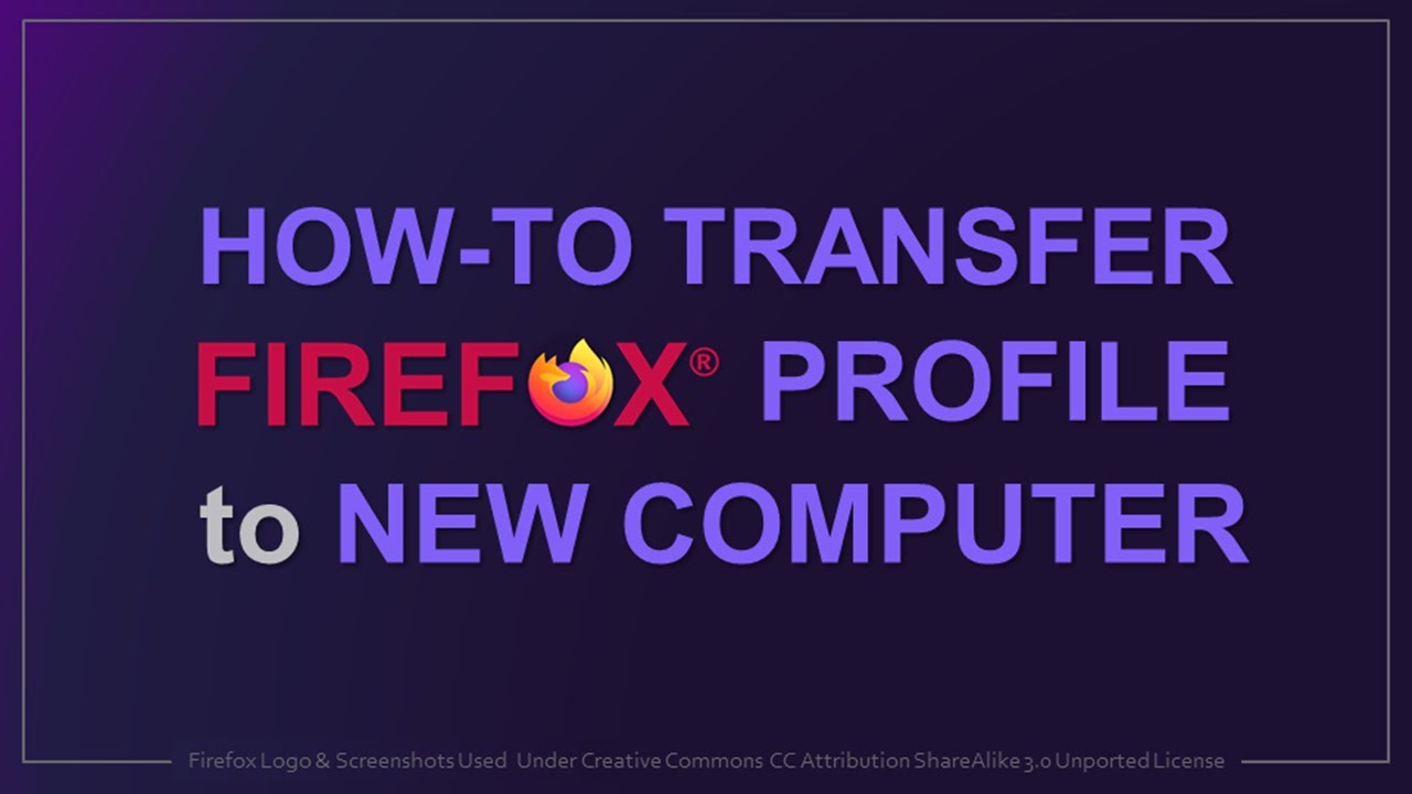 Как перенести профиль Firefox на новый компьютер