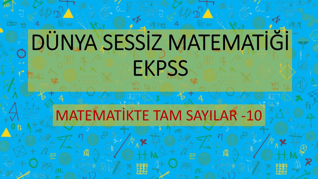 Matematikte Tam Sayılar 10