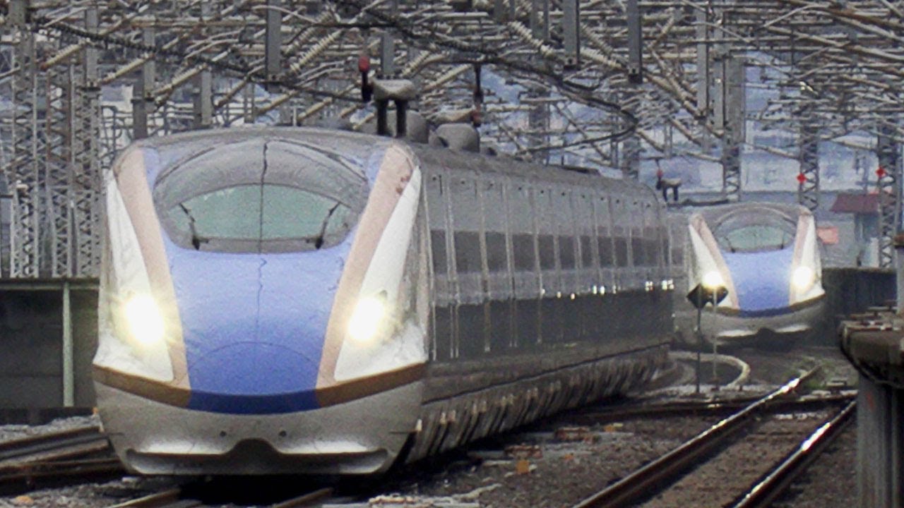 新幹線169：上越北陸並走４連発：高崎：shinkansen
