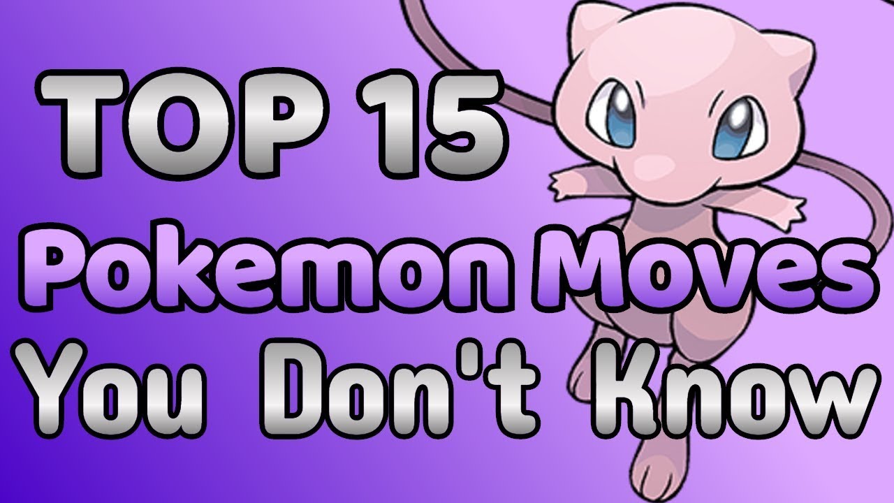 Top 15 Pokemon Moves You Don't Know! w/ MattOshea