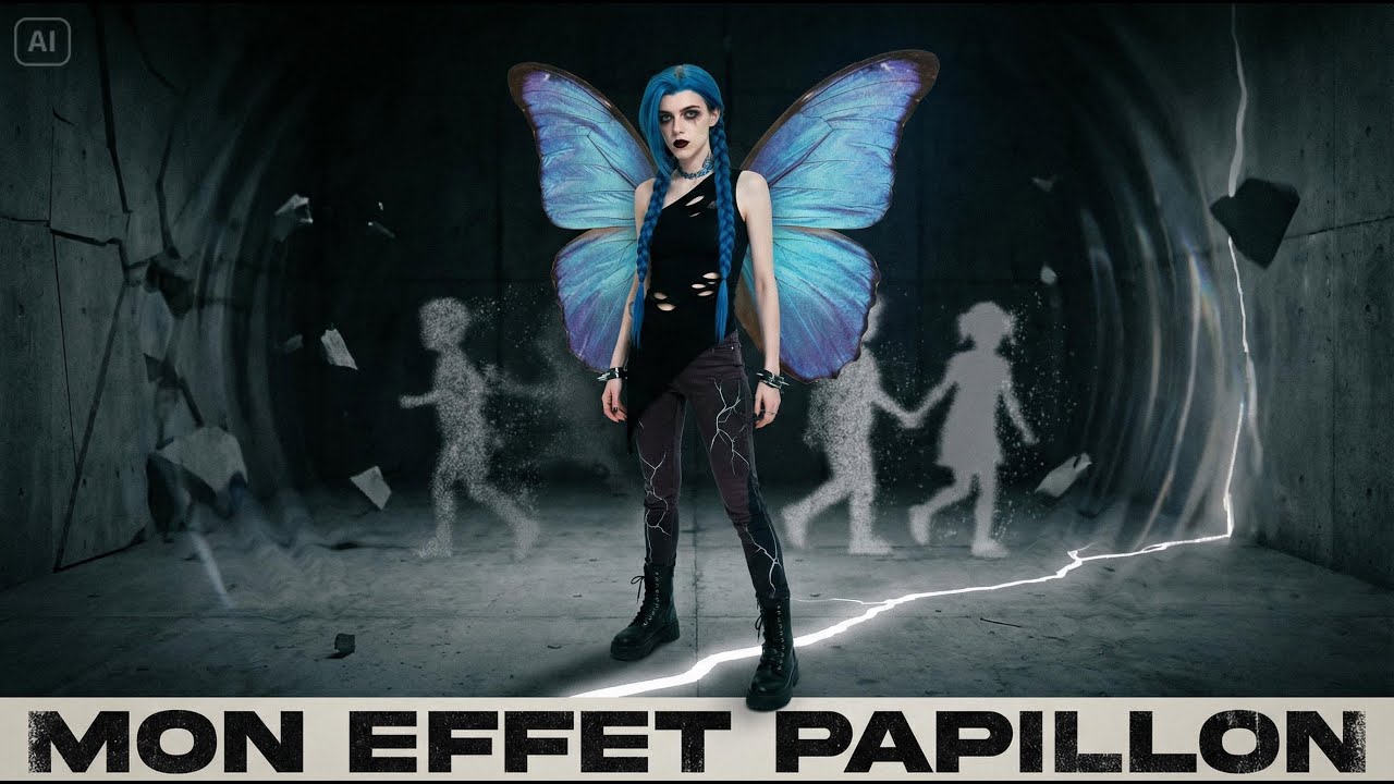 Djinx - Mon effet papillon - Official AI Music video