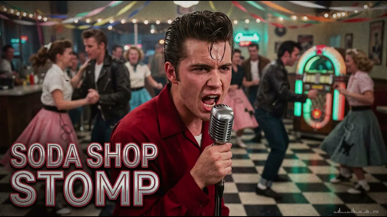 Soda Shop Stomp | Upbeat 1950s Rockabilly Jive & Handclaps (Original)