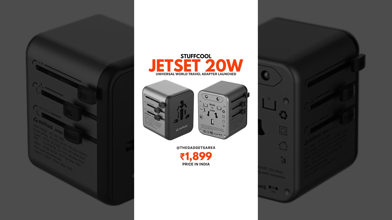 Stuffcool Jetset 20w Universal World Travel Adapter Launched 🔥