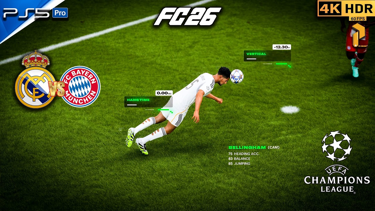 FC 26 PS5 4K HDR  Real Madrid vs Bayern UCL Final #fc26 #ps5 #4k #viral #football #fyp #fifa #fc