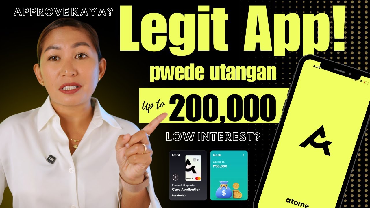 Pwede Up To 200000 Sa Legit App Na To | Atome Card or Cash, Approve Kaya?