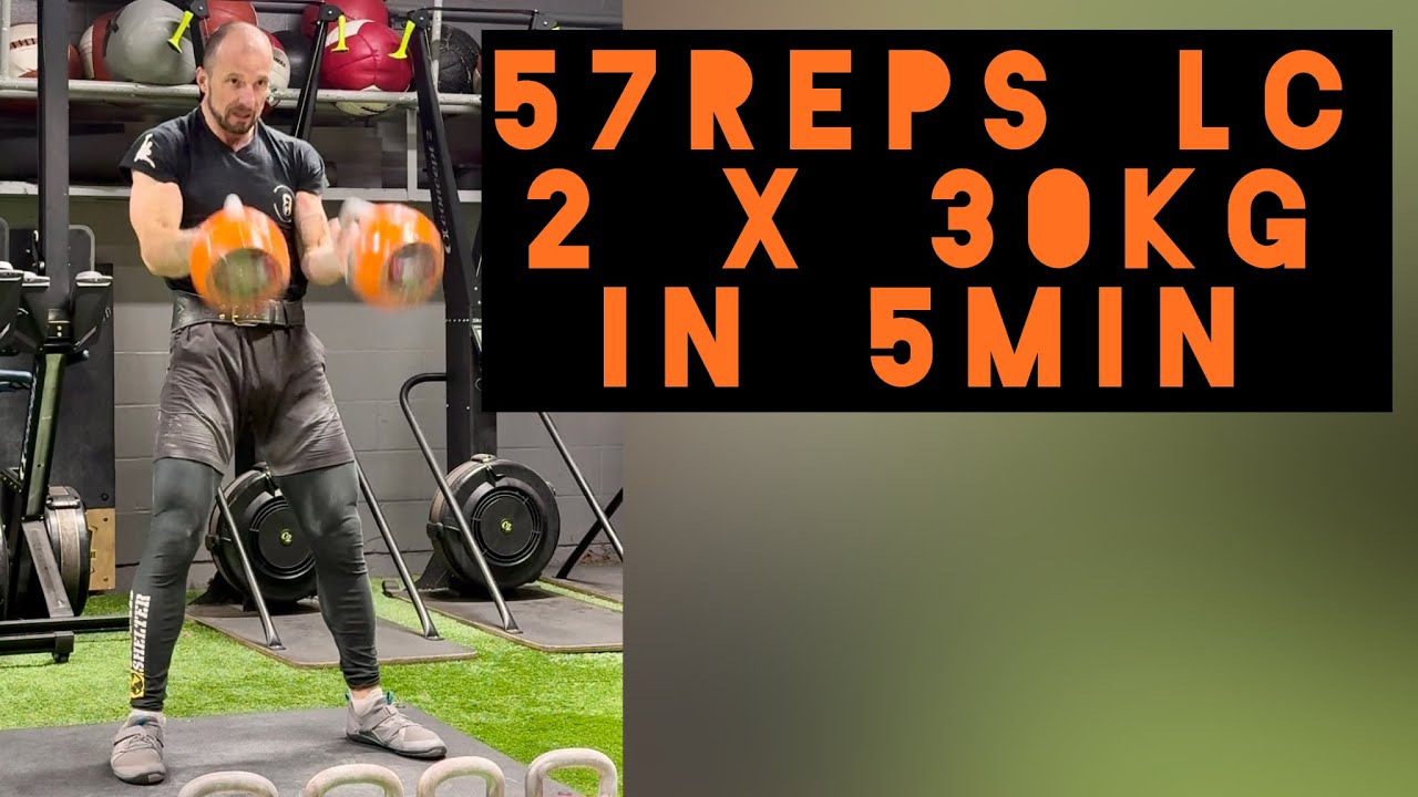 Kettlebell Sport Long Cycle | 2x30kg | 5 min TEST | 57 reps