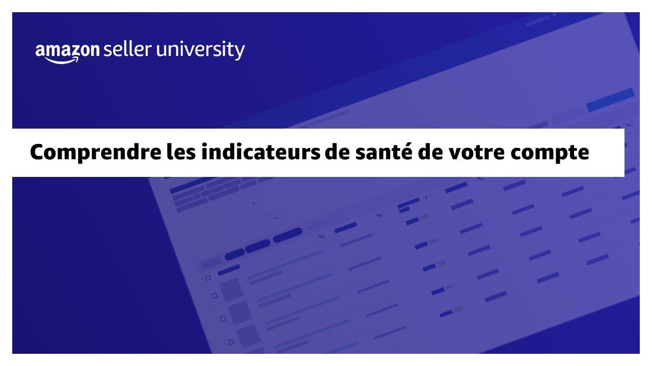 Comprendre les indicateurs de santé de votre compte