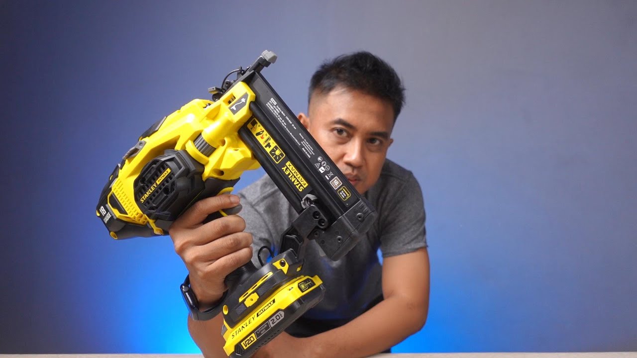 sangar!! cordless brad nailer terbaru dari stanley - STANLEY FATMAX SCN618 NAILER GUN CORDLESS 18Ga