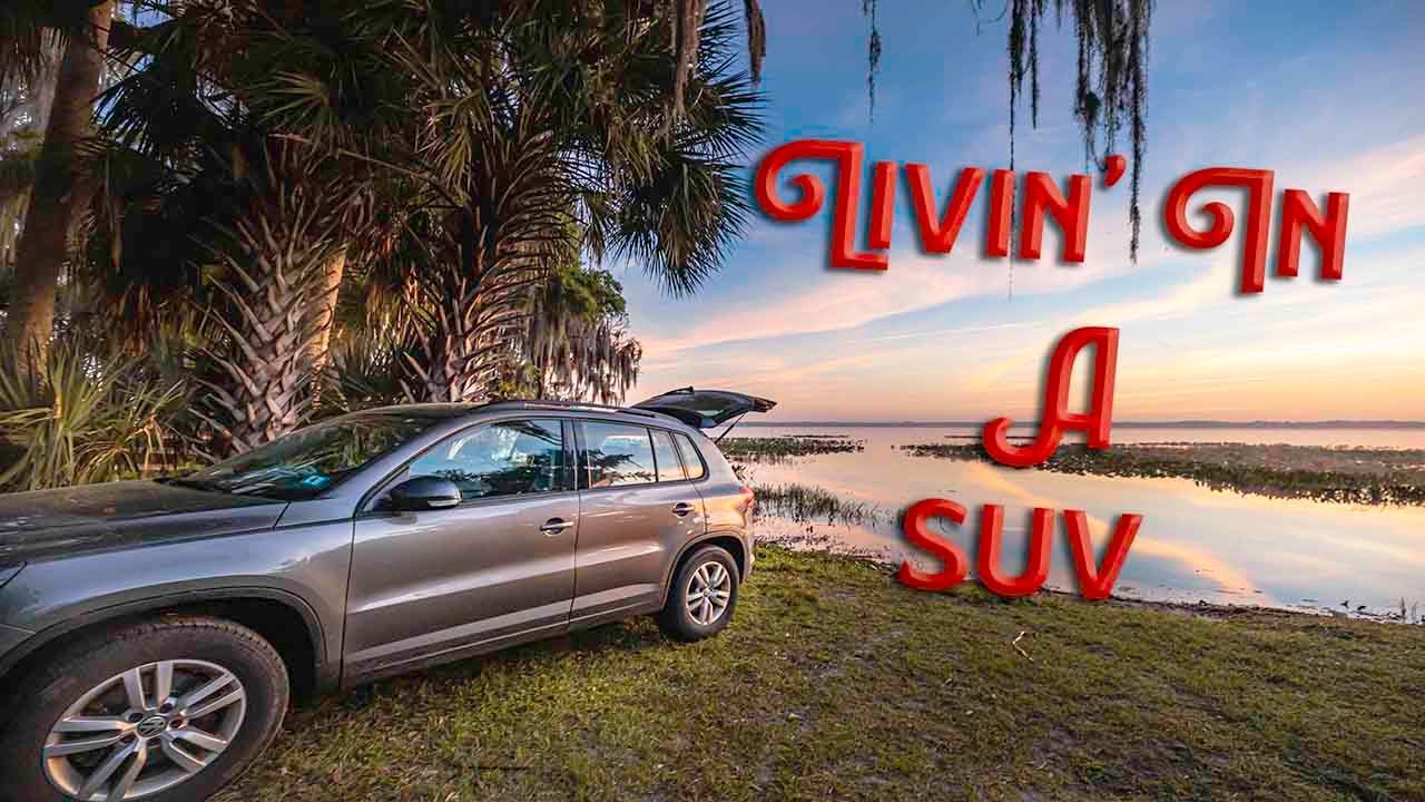 Living in my SUV // Cooking in my Tiny Home Camper // Volkswagen Tiguan Car Build
