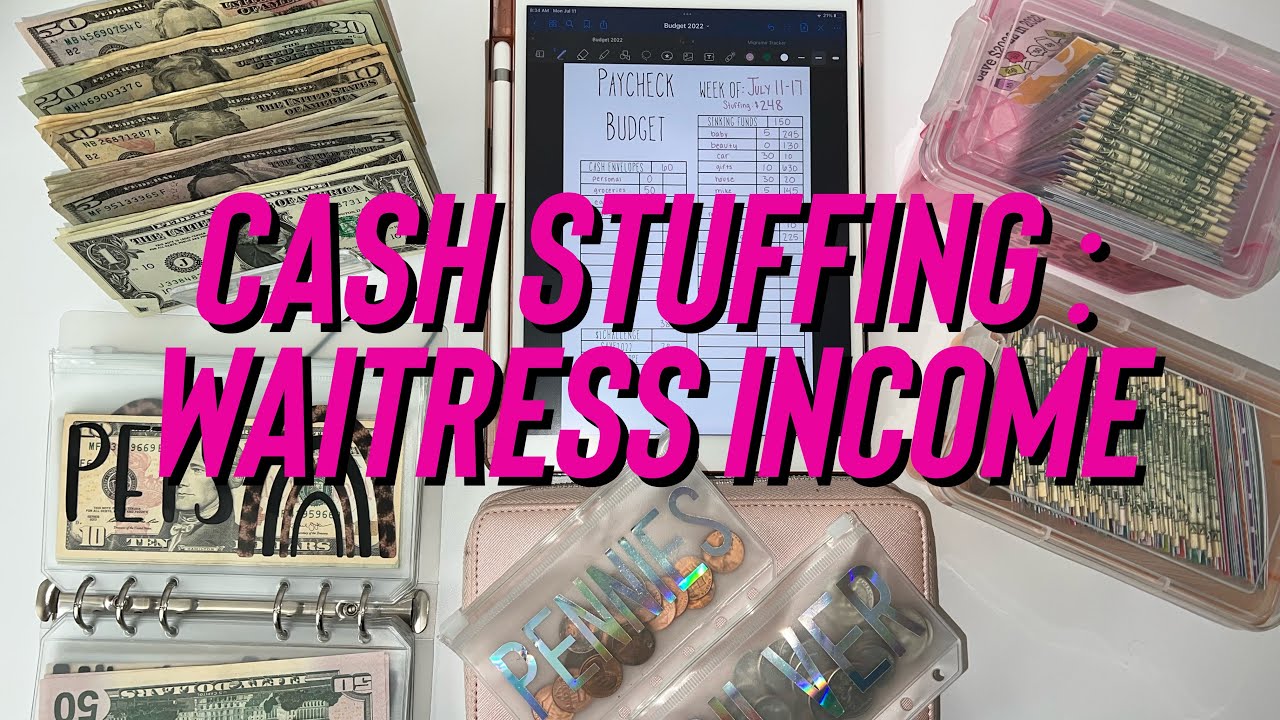 3rd july cash stuffing | waitress income