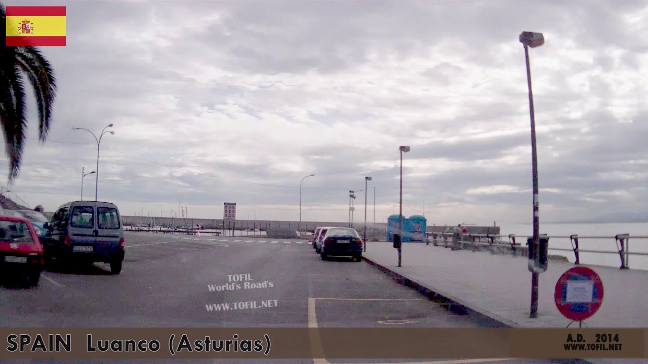 Luanco (Asturias) 2014 SPAIN Dashcam Driving Movies WWW.TOFIL.NET
