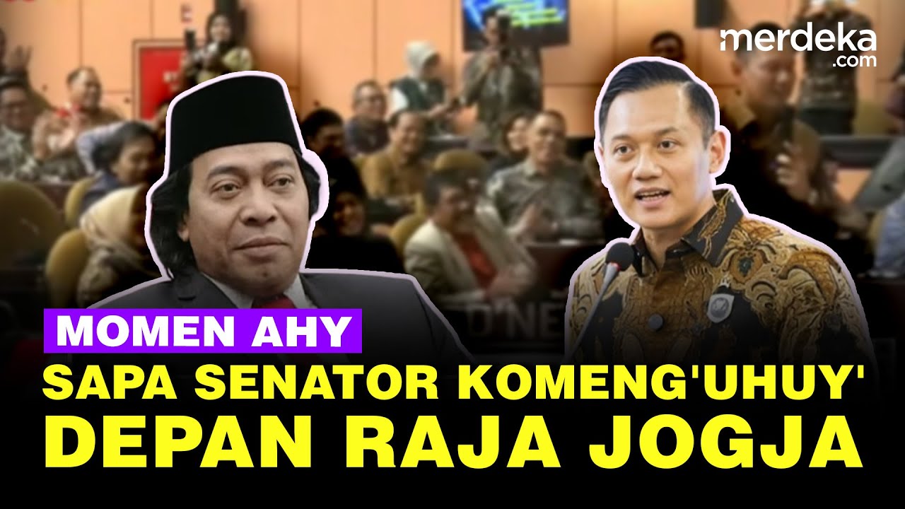 Tawa Menko AHY Sapa Senator Komeng 'Uhuy' Saat Rapat di DPD