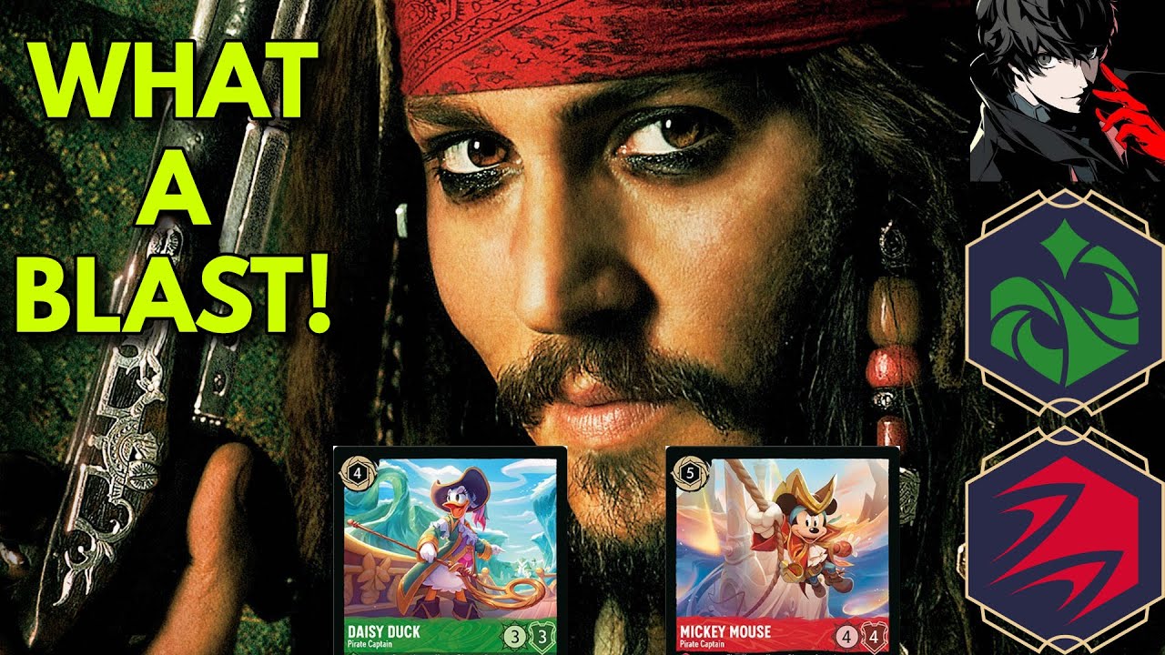 Azurite Pirates Are Fun! Emerald/Ruby Deck Tech | Disney Lorcana