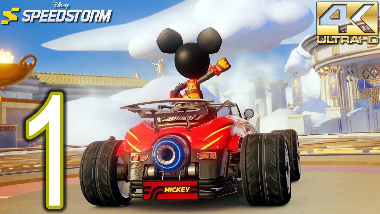 Disney Speedstorm 4K PC Gameplay - Part 1 - Chapter 1: Meet Mickey Mouse