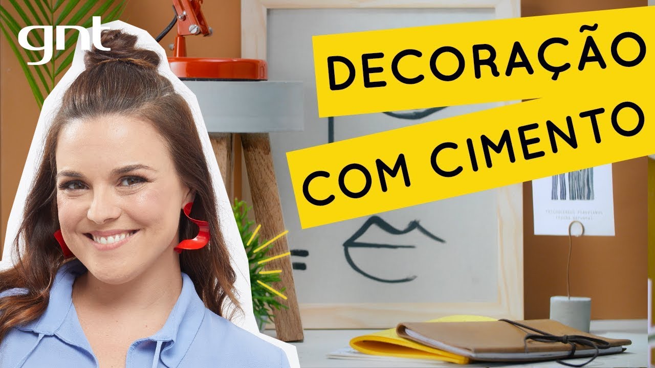Como fazer itens de decoração com cimento | Faça Você Mesmo | Thalita Carvalho