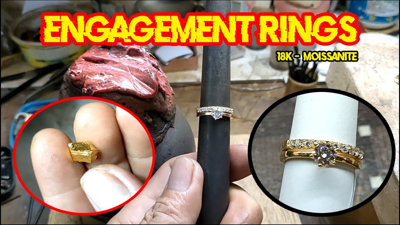 ENGAGEMENT RINGS 18K-MOISSANITE