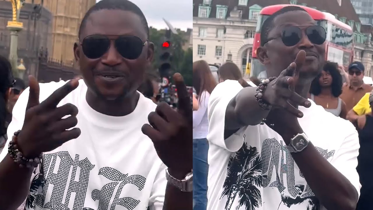 LIVE IN UK: Alh. Tiri Leather In Full Action On His TIRI O'CLOCK Video Shooting In UK