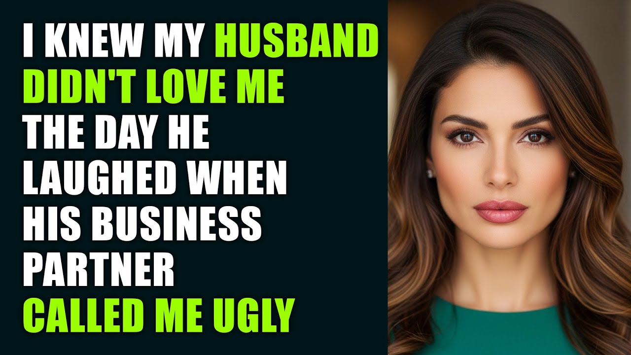 I knew my husband didn't love me the day he laughed when his business partner called me ugly
