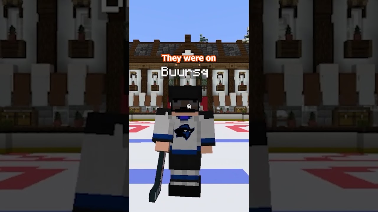 they made A PRO HOCKEY LEAGUE IN MINECRAFT??? #minecraft