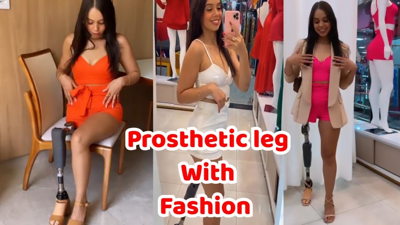 Amputee lady | adaptive prosthetic leg with  fashion style