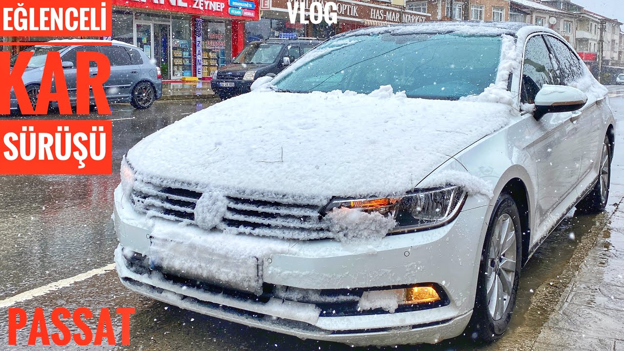 KAR FIRTINASINDA PASSATLA YOLA ÇIKTIK | ASR ÇALIŞTI ANAYOLDA KAR VAR | VLOG