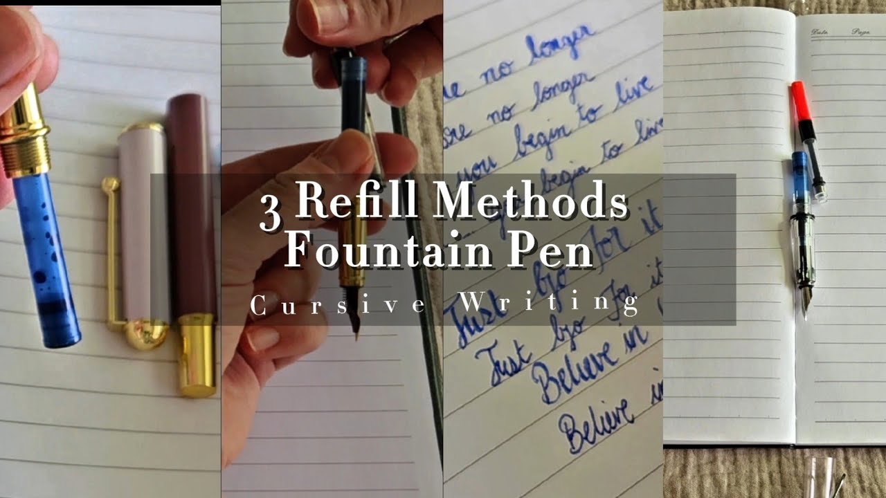Fountain Pen Refill Guide ✒️ | 0.5 vs 1.5  Pen nib test + ASMR Writing