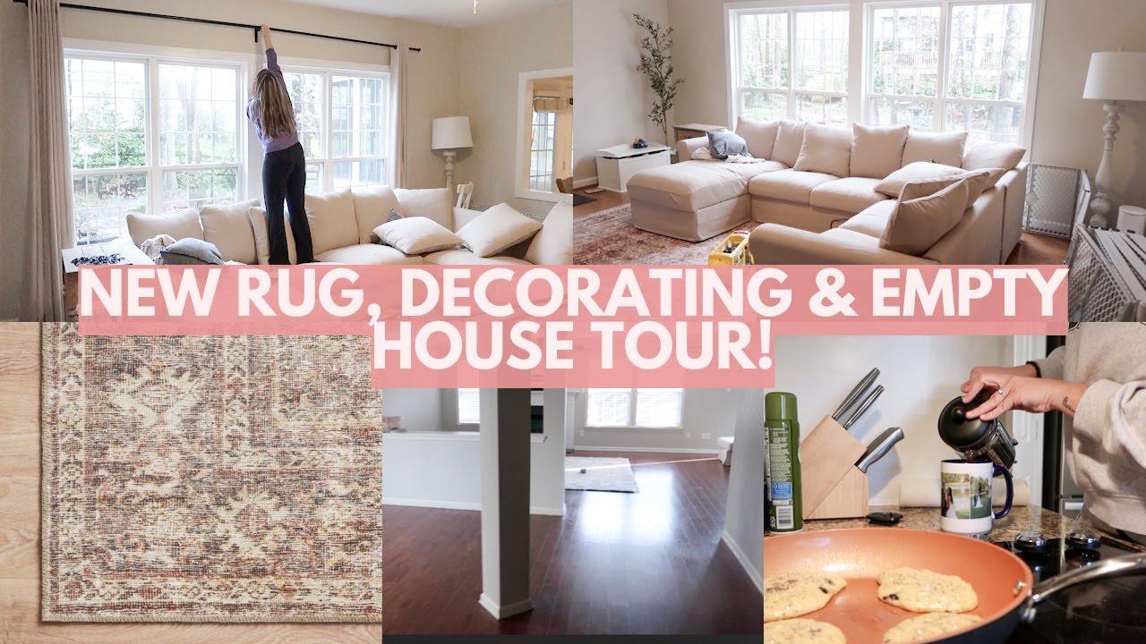 MOVING VLOG | New living room rug, home decorating, kids room makeover & empty house tour! Pt.3