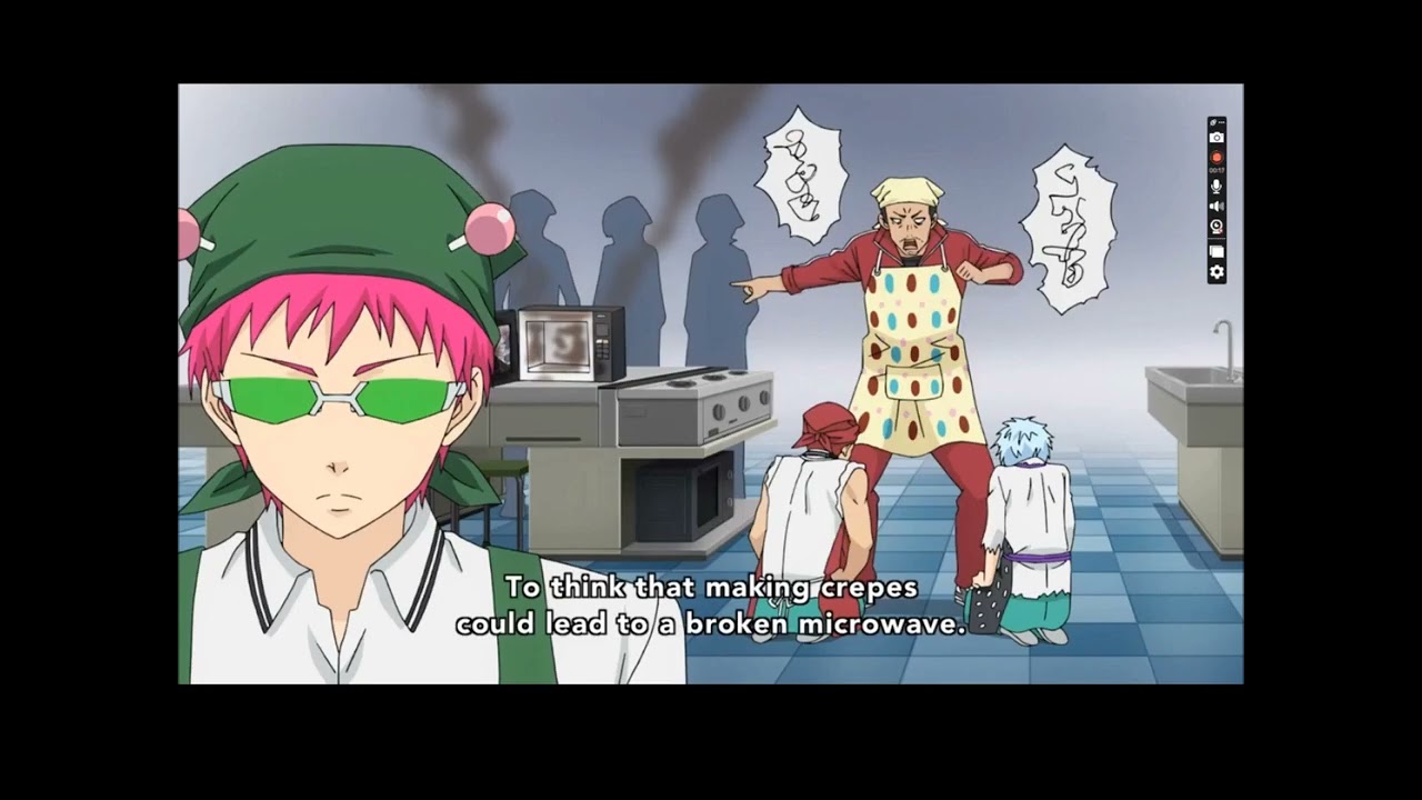 The Disastrous Life of Saiki K - The Microwave fail (sub v dub)