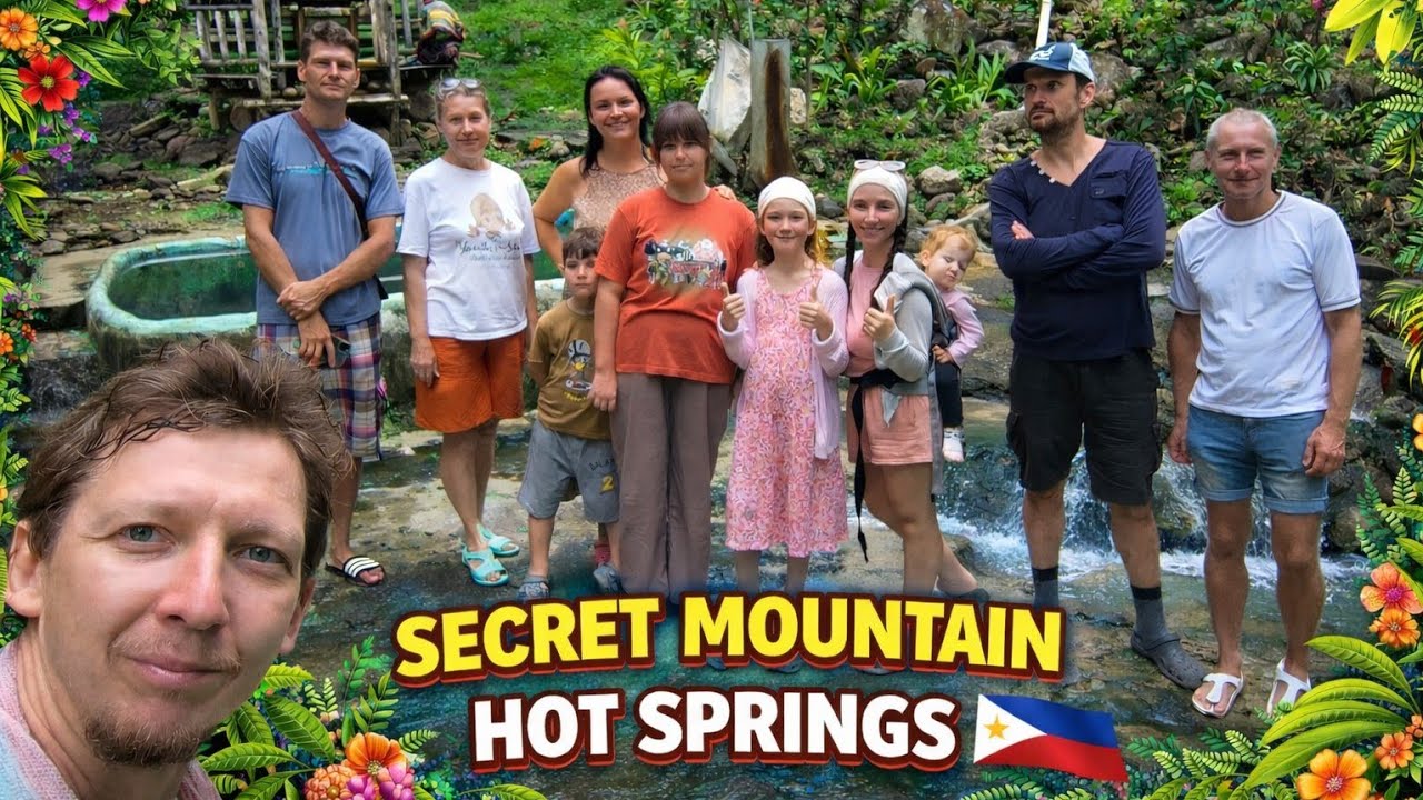 OUR KIDS FIRST TIME AT MOUNTAIN HOT SPRINGS In THE PHILIPPINES 🇵🇭❤️