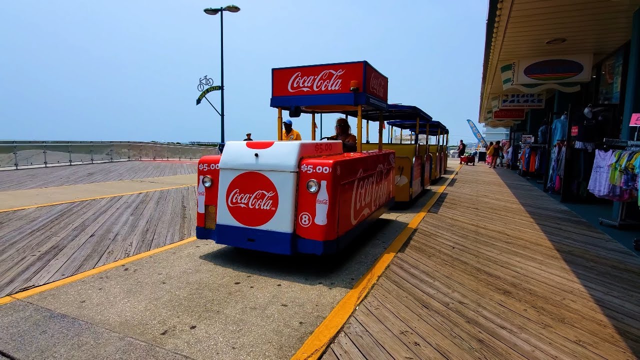 Riding the Wildwood, NJ Sightseer Tram Car from Wildwood Creat to Seaport Pier 2023