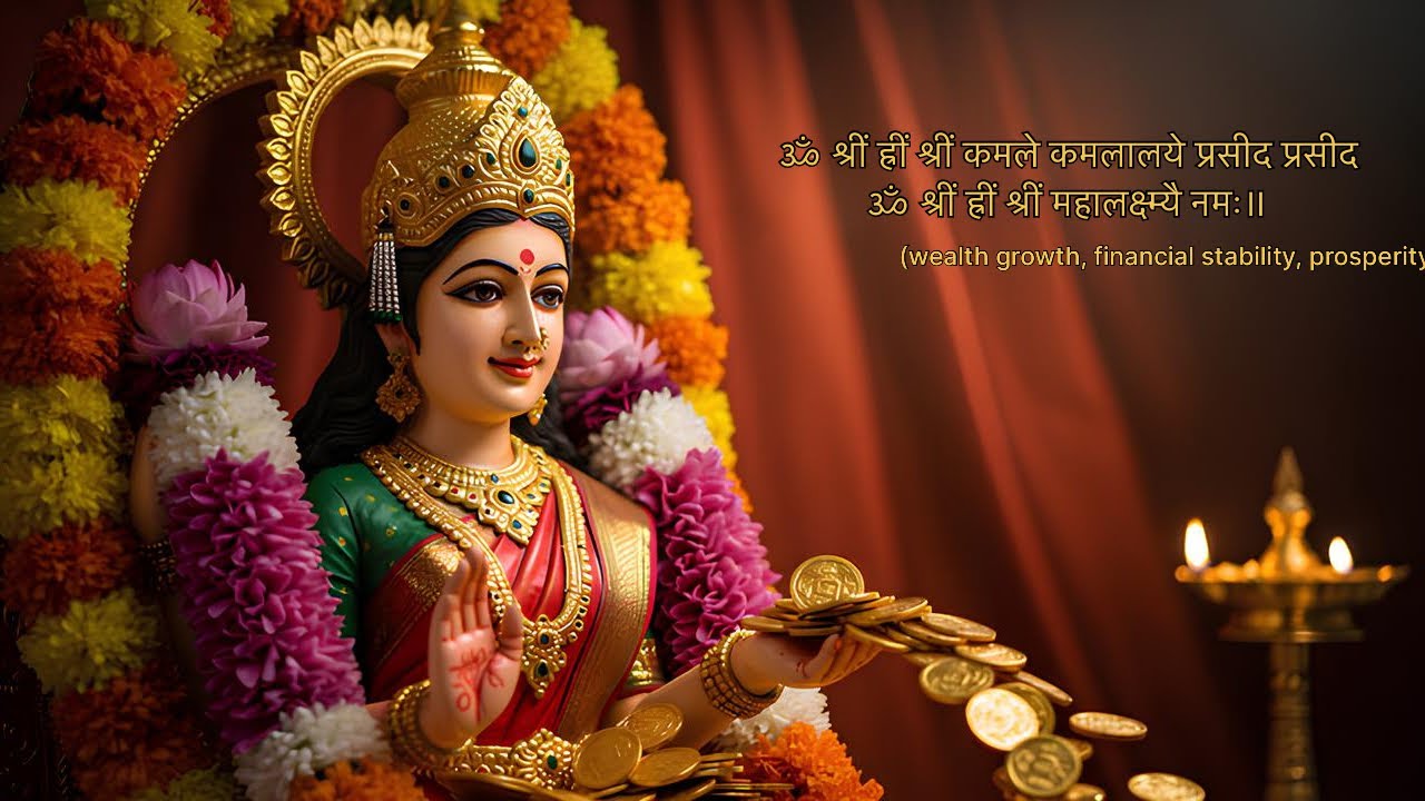 This sacred mantra is chanted for wealth growth, financial stability, prosperity, and abundance.