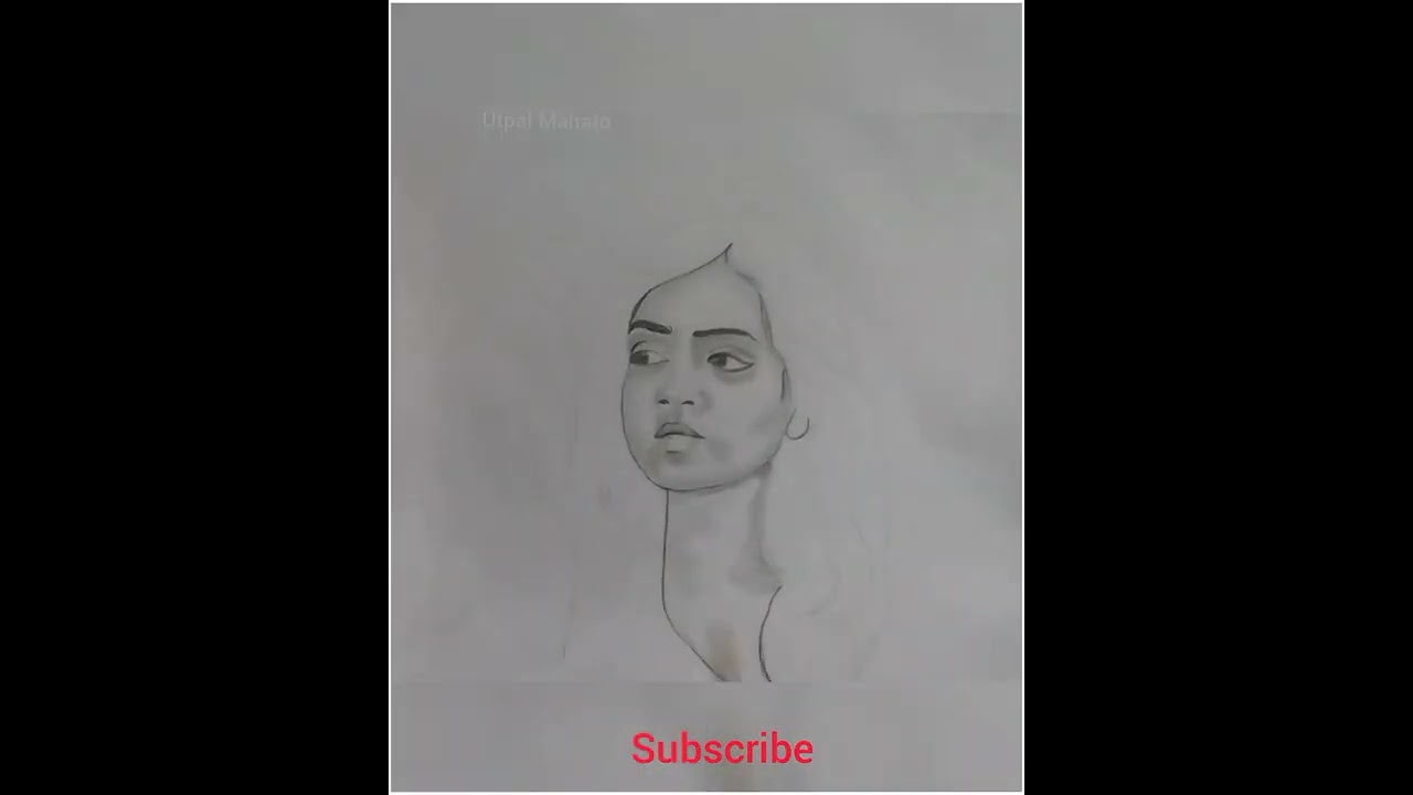 Nazriya Nazim Pencil Portrait Drawing || Realistic Drawing