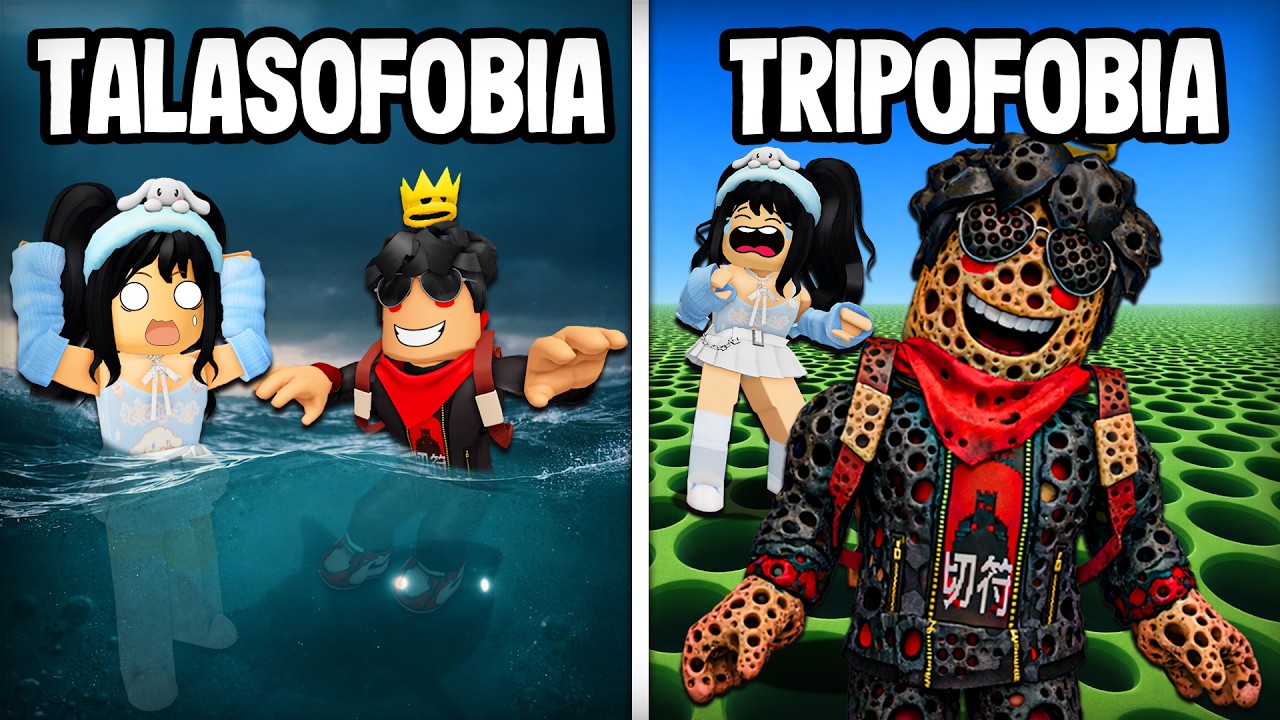 AYUDÉ a MI NOVIA a SUPERAR SUS FOBIAS en ROBLOX 😰💥