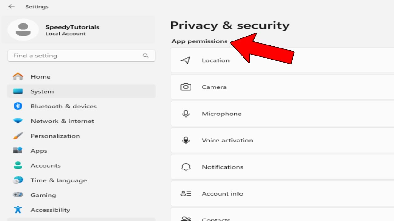 How To Set App Permissions In Windows 11