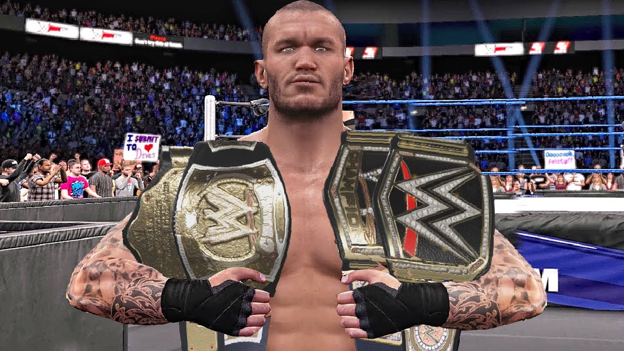 WWE 2K17 - All Of Randy Orton 13 WWE World Heavyweight Championship Wins In WWE!