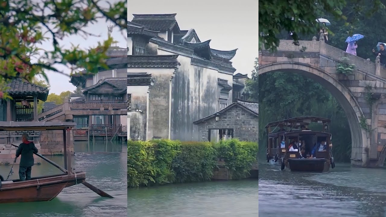 [ Douyin ] Xuôi Dòng Trường Giang Tìm Về Ô Trấn - Cổ Trấn Thơ Mộng Tựa Như Tranh Tại Trung Quốc
