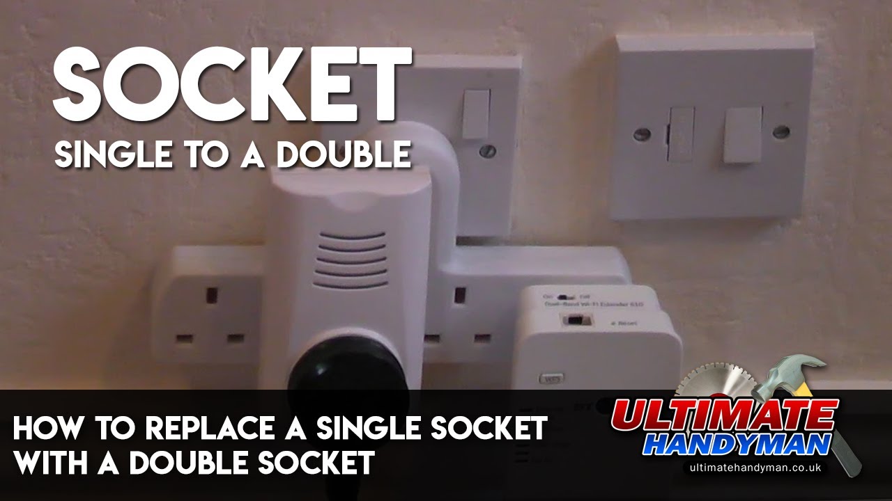 How to replace a single socket with a double socket