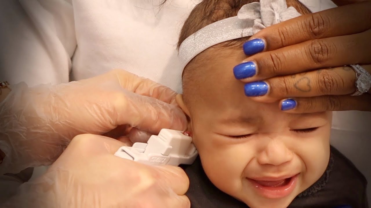 BABY EAR PIERCING GONE WRONG
